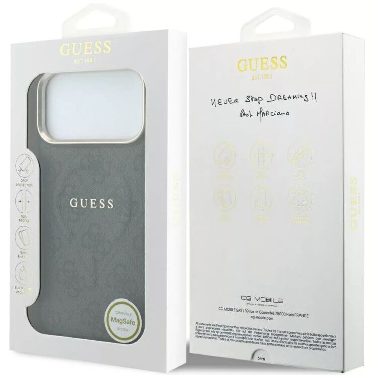 Захисний чохол Guess Embossed 4G Classic MagSafe для iPhone 18 Pro / 17 Pro (GUHMP18LP4MSEGCK) - Black (423750B) Захисний чохол Guess Embossed 4G Classic MagSafe для iPhone 18 Pro / 17 Pro (GUHMP18LP4MSEGCK) - Black: фото 7 з 7