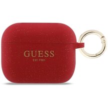 Защитный чехол Guess Silicone Glitter Ring для AirPods Pro 3 (GUAP3SGGEF) - Fuchsia: фото 1 из 4
