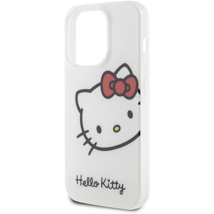 Защитный чехол Hello Kitty IML Head Logo для Apple iPhone 15 Pro - White: фото 6 из 8