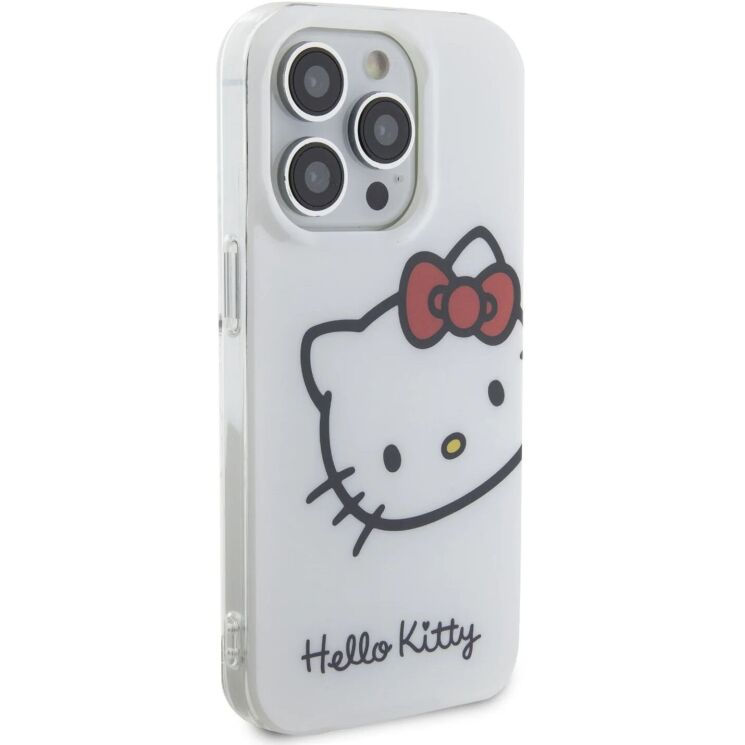 Защитный чехол Hello Kitty IML Head Logo для Apple iPhone 15 Pro - White: фото 4 из 8