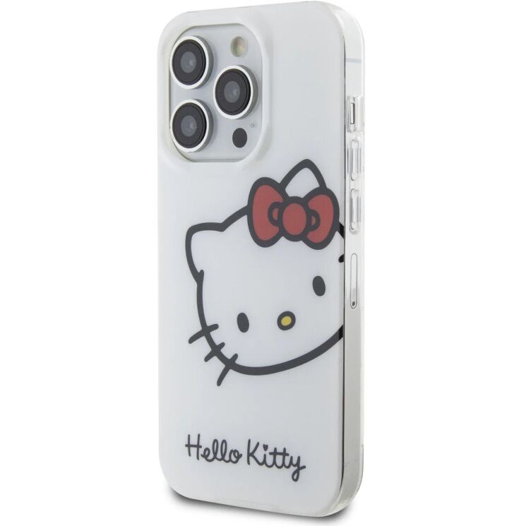 Защитный чехол Hello Kitty IML Head Logo для Apple iPhone 15 Pro - White: фото 3 из 8