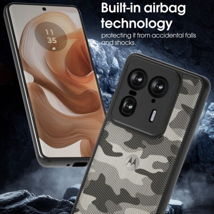 Защитный чехол IBMRS Military для Motorola Edge 50 Ultra - Artistic Camouflage: фото 6 из 8