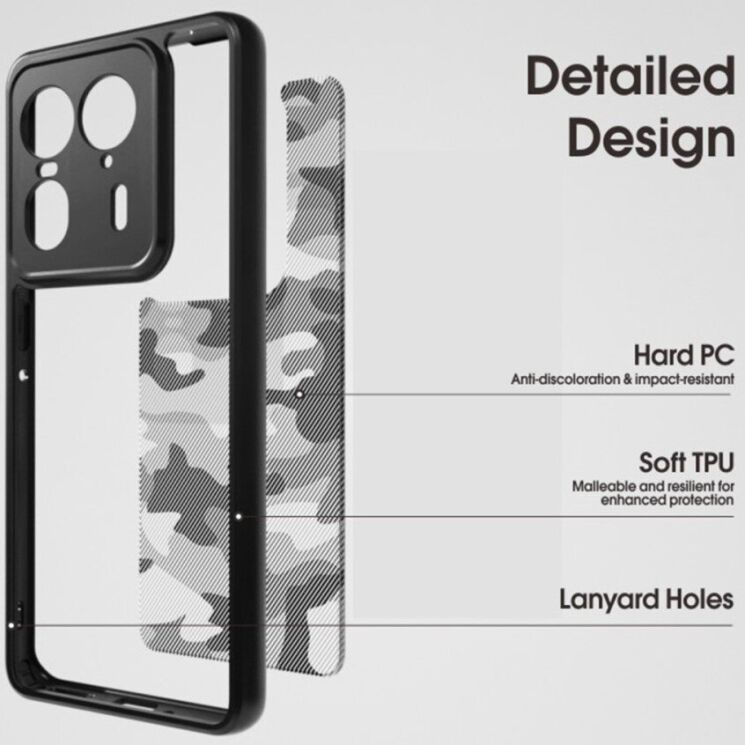 Защитный чехол IBMRS Military для Motorola Edge 50 Ultra - Artistic Camouflage: фото 2 из 8
