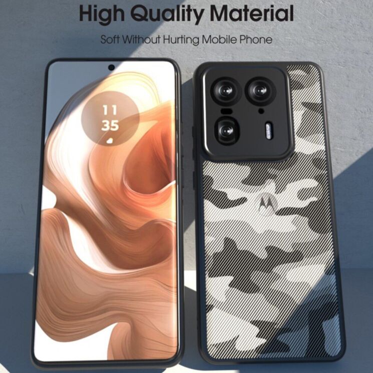Защитный чехол IBMRS Military для Motorola Edge 50 Ultra - Artistic Camouflage: фото 5 из 8