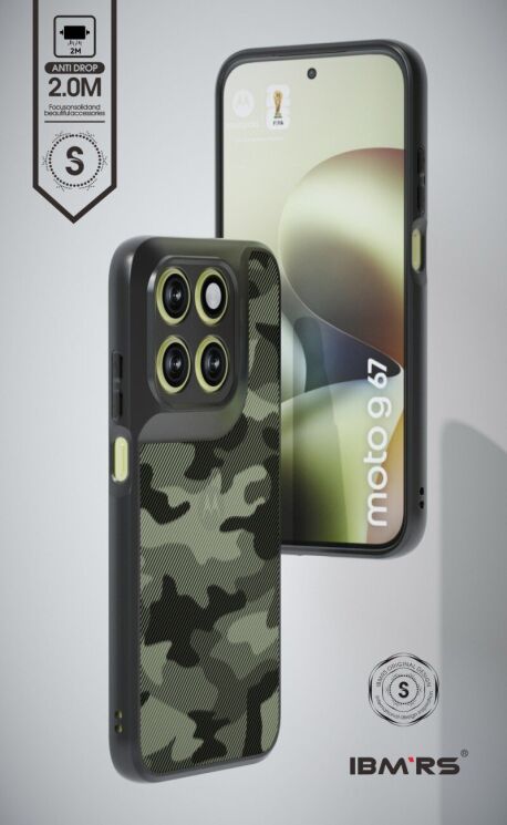 Захисний чохол IBMRS Military для Motorola Moto G77 - Artistic Camouflage: фото 2 з 7