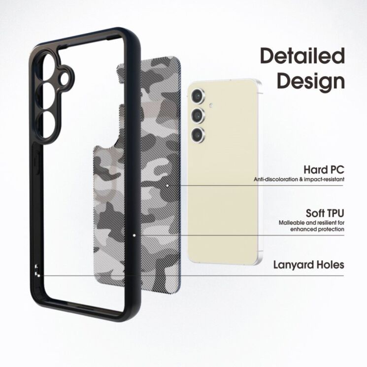 Захисний чохол IBMRS Military для Samsung Galaxy S25 Plus (S936) - Artistic Camouflage: фото 2 з 6