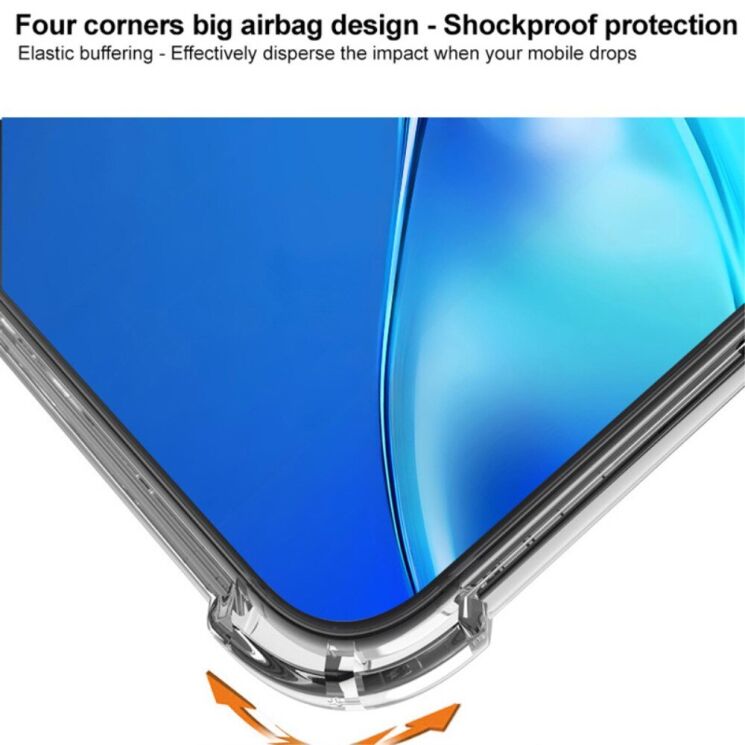 Защитный чехол IMAK Airbag MAX Case для Motorola Edge 50 Pro - Transparent: фото 6 из 8