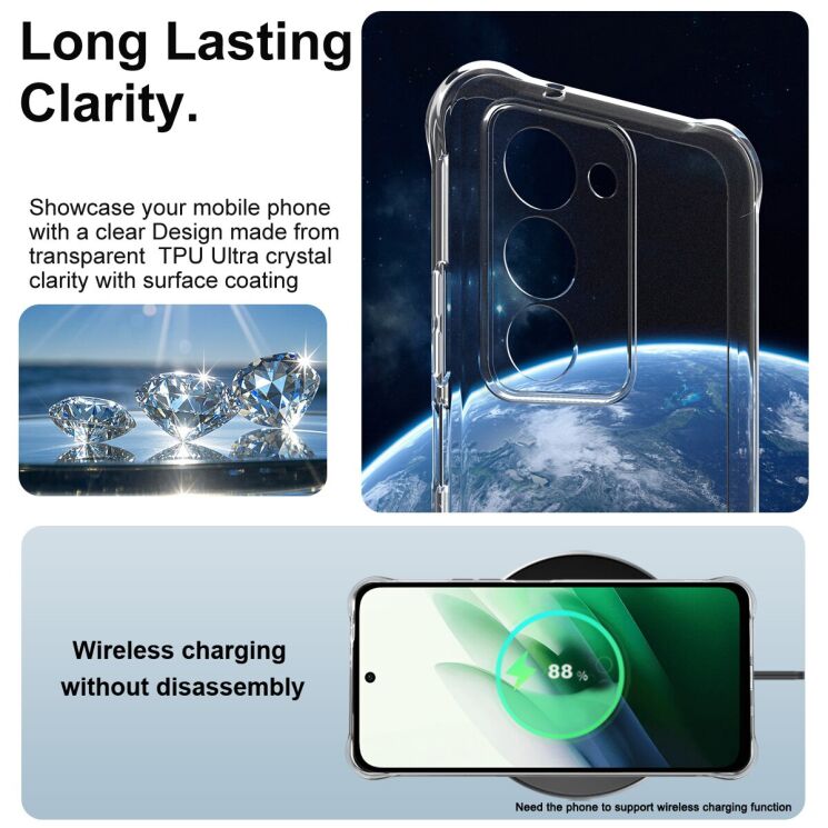 Чехол с усиленными углами IMAK Airbag MAX Case для Xiaomi Redmi 15 - Matte Black: фото 6 из 7