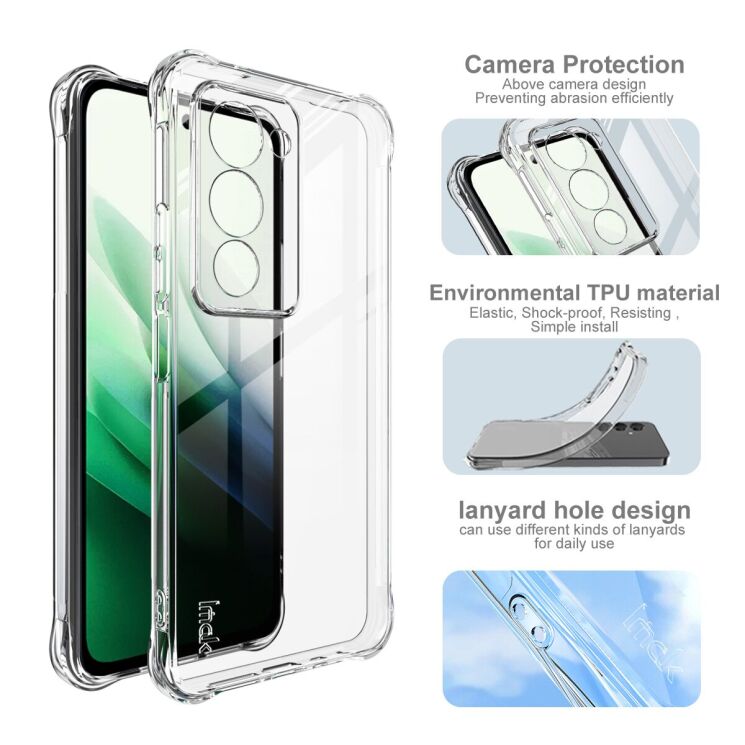 Чехол с усиленными углами IMAK Airbag MAX Case для Xiaomi Redmi 15 - Matte Black: фото 5 из 7