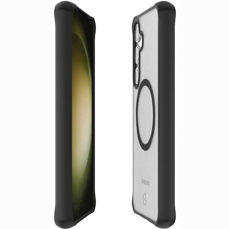 Защитный чехол ItSkins Hybrid R Frost with MagSafe для Samsung Galaxy S24 Plus (S926) SGKP-HMFRT-BLCK - Black: фото 2 из 7