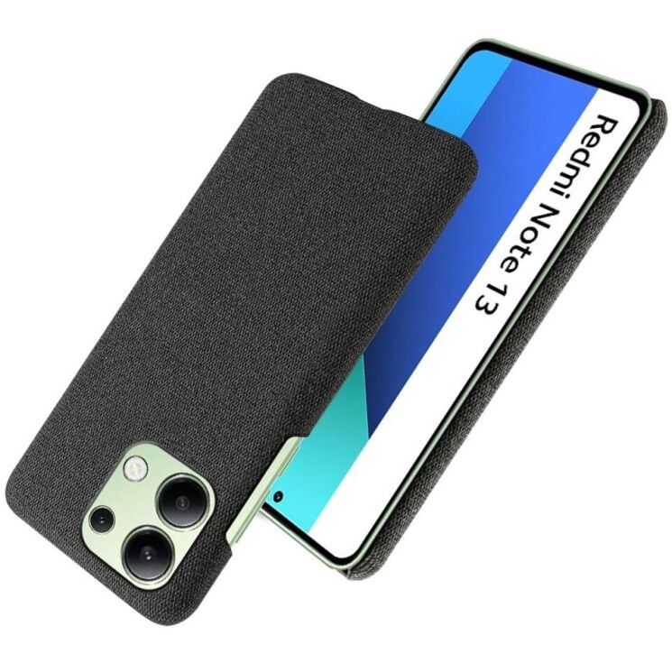 Защитный чехол KSQ Cloth Style для Xiaomi Redmi Note 13 - Black: фото 2 из 6