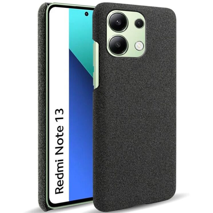 Защитный чехол KSQ Cloth Style для Xiaomi Redmi Note 13 - Black: фото 1 из 6