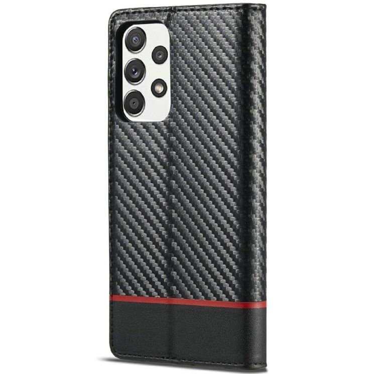 Защитный чехол LC.IMEEKE Carbon Fiber для Samsung Galaxy A52 (A525) / A52s (A528) - Horizontal Stripe: фото 3 из 7