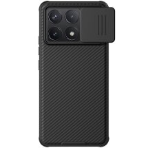 Защитный чехол NILLKIN CamShield Pro для Xiaomi Poco F6 Pro - Black: фото 1 из 11