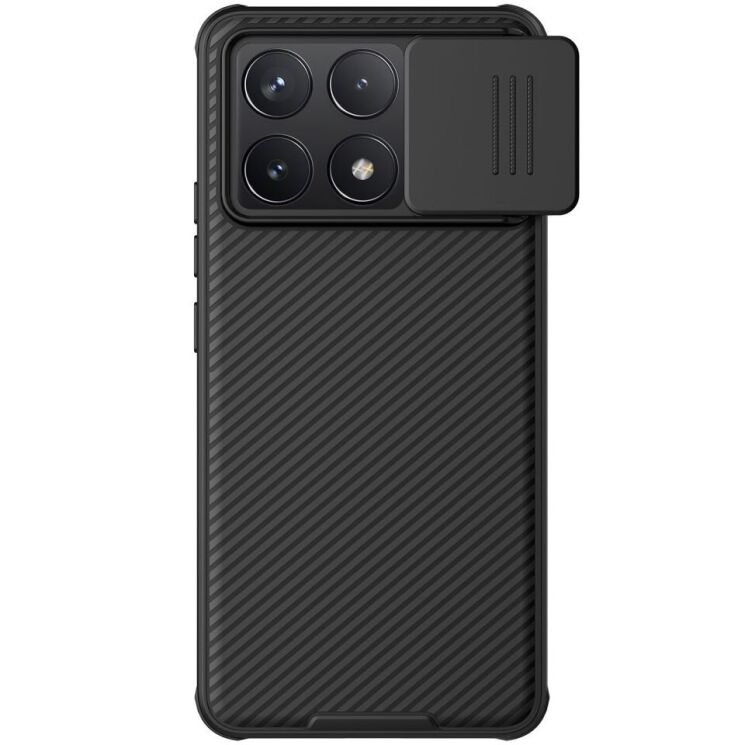 Защитный чехол NILLKIN CamShield Pro для Xiaomi Poco F6 Pro - Black: фото 1 из 11