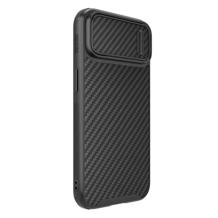 Захисний чохол NILLKIN Synthetic Fiber S Magnetic для Apple iPhone 14 - Black: фото 3 з 16