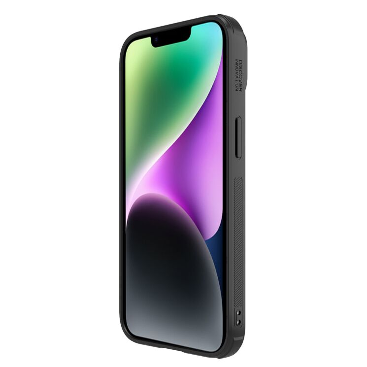 Захисний чохол NILLKIN Synthetic Fiber S Magnetic для Apple iPhone 14 - Black: фото 5 з 16