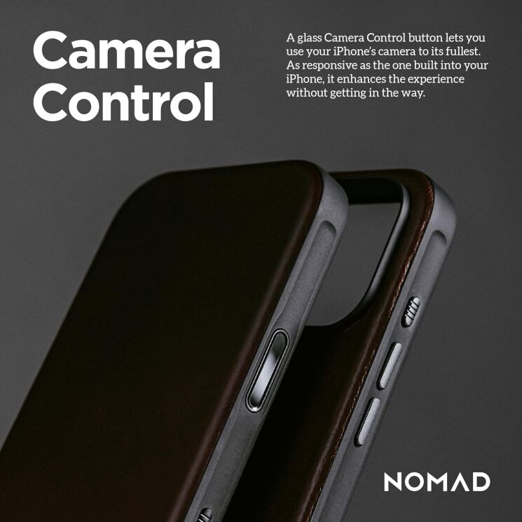Защитный чехол Nomad Modern Leather Case для iPhone 17 Pro (NM014315858) - English Tan: фото 8 из 12