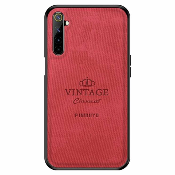Защитный чехол PINWUYO Vintage Series для Realme 6 Pro - Red: фото 1 из 15