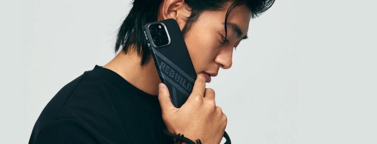Защитный чехол Pitaka Re-TROS Collaborative Case для Apple iPhone 16 Pro Max (KI1602RTRP) - Refining: фото 4 из 11