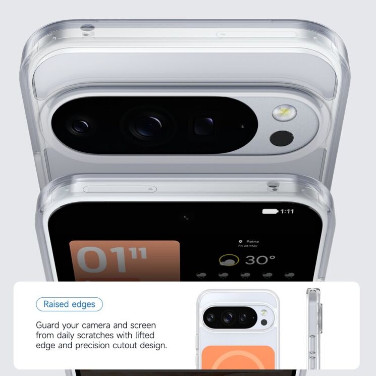 Защитный чехол Reframe Claro Mag для Google Pixel 10 / 10 Pro / 9 / 9 Pro - White: фото 4 из 7