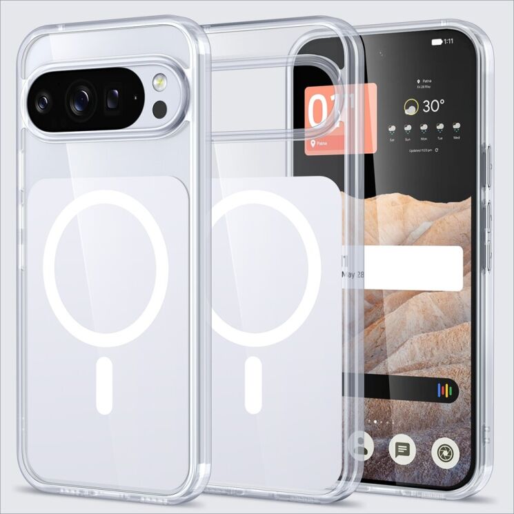 Защитный чехол Reframe Claro Mag для Google Pixel 10 / 10 Pro / 9 / 9 Pro - White: фото 1 из 7
