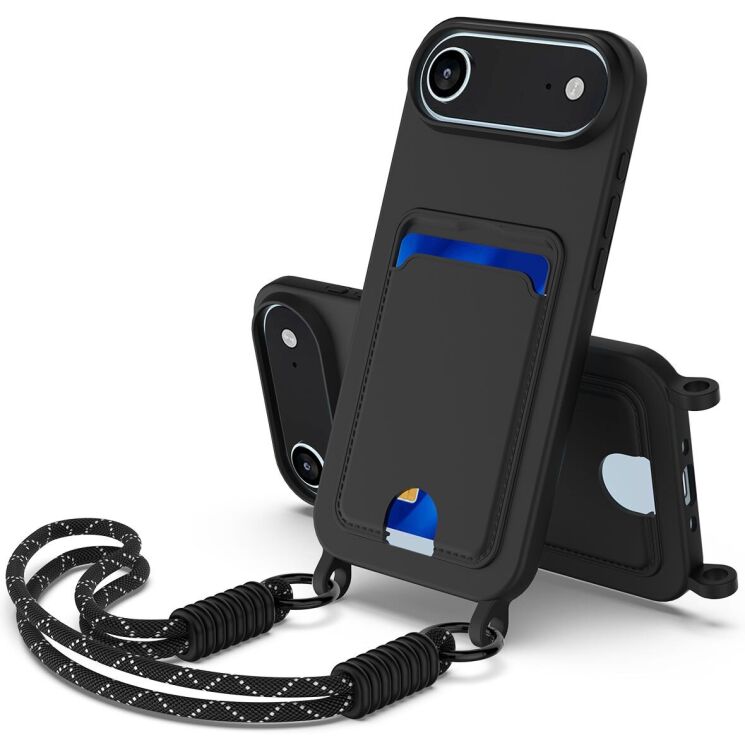 Защитный чехол Reframe Silicone Holder для Apple iPhone 17 Air - Black: фото 1 из 7