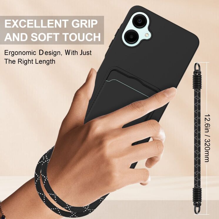 Захисний чохол Reframe Silicone Holder для Samsung Galaxy A06 (A065) - Black: фото 3 з 7