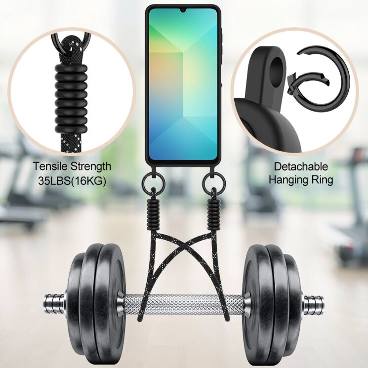 Захисний чохол Reframe Silicone Holder для Samsung Galaxy A06 (A065) - Black: фото 4 з 7