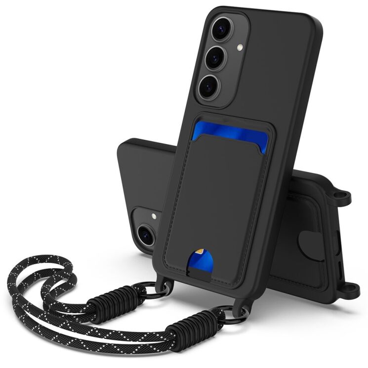 Захисний чохол Reframe Silicone Holder для Samsung Galaxy S25 Plus (S936) - Black: фото 1 з 7
