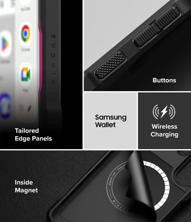 Защитный чехол Ringke Onyx Alfa Magnetic для Samsung Galaxy S26 Ultra (S948) 8800328816145 - Black: фото 15 из 19