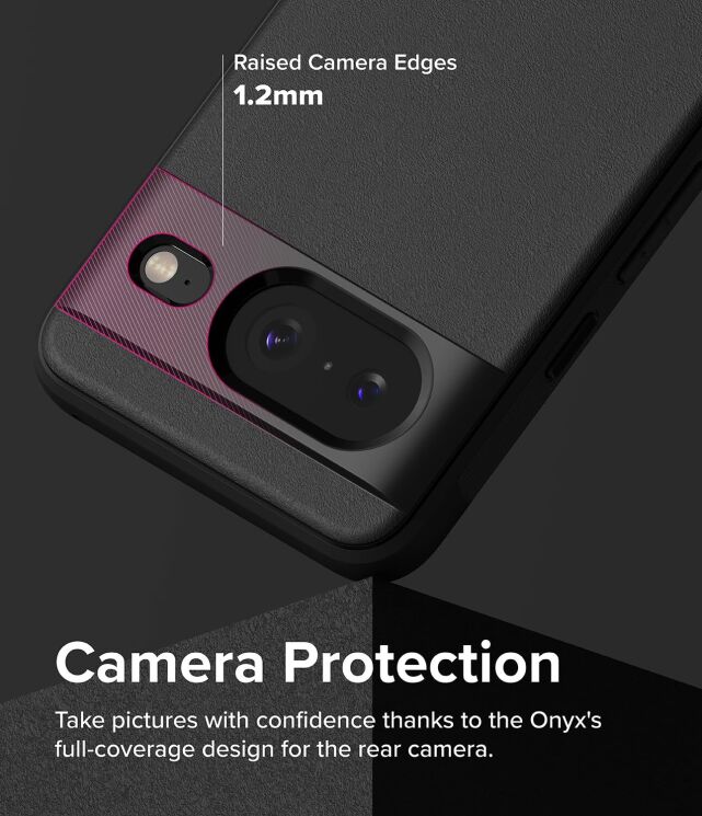 Защитный чехол RINGKE Onyx для Google Pixel 8 - Black: фото 6 из 11