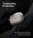 Захисний чохол Ringke Onyx Magnetic для Samsung Galaxy Buds 3 / Buds 3 Pro (8809961787935) - Grey (360922H). Фото 11 з 18