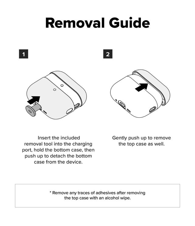 Защитный чехол Ringke Silicone Case для AirPods Pro 3 (8800293859406) - Black: фото 13 из 14