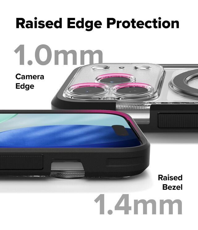 Защитный чехол Ringke UX Magnetic для iPhone 17 Pro (8800328811393) - Smoke Black: фото 9 из 11