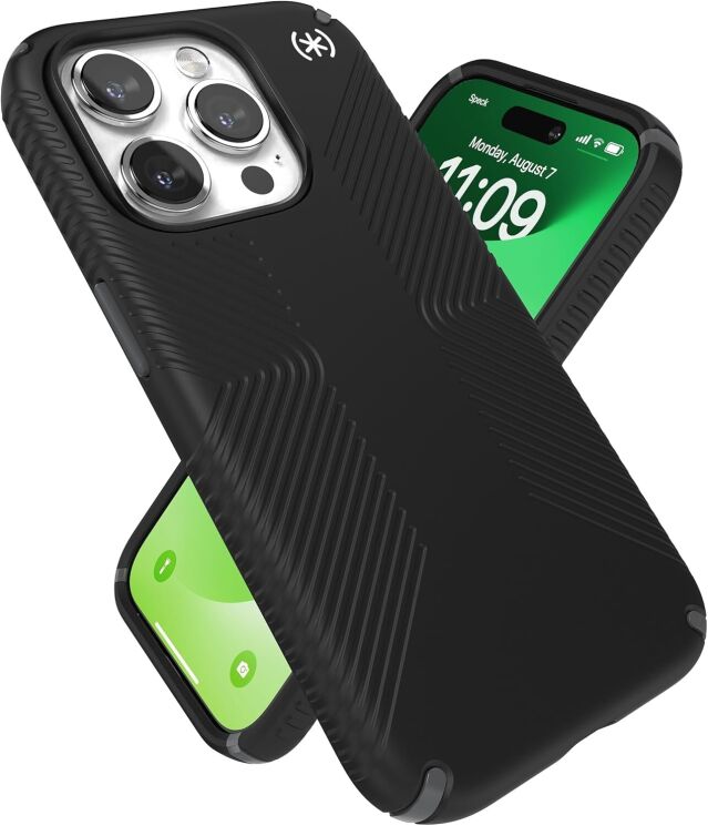 Захисний чохол Speck Presidio2 Grip MagSafe для iPhone 15 Pro (150563-3205) - Black: фото 2 з 10