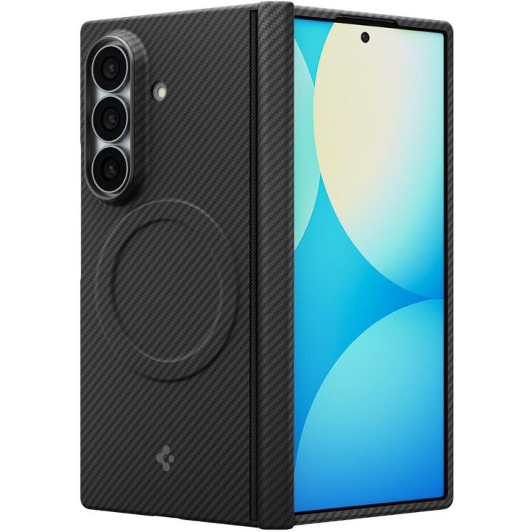 Защитный чехол Spigen AirSkin Aramid (MagFit) для Samsung Galaxy Fold 8 Ultra (ACS11510) - Black (424076B) Защитный чехол Spigen AirSkin Aramid (MagFit) для Samsung Galaxy Fold 8 Ultra (ACS11510) - Black: фото 3 из 13