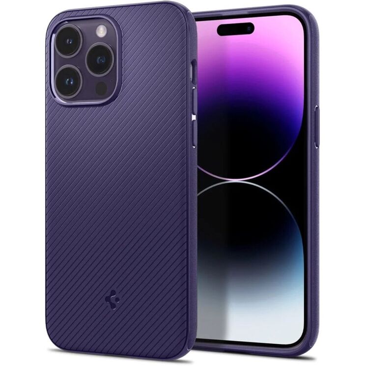 Защитный чехол Spigen (SGP) Core Armor Mag для Apple iPhone 14 Pro Max (ACS05584) - Deep Purple: фото 2 из 17