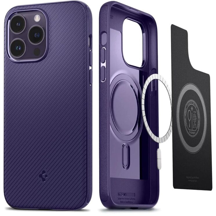 Защитный чехол Spigen (SGP) Core Armor Mag для Apple iPhone 14 Pro Max (ACS05584) - Deep Purple: фото 1 из 17