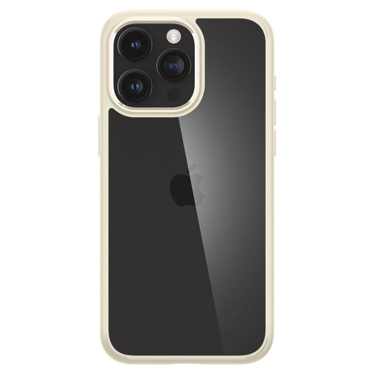 Защитный чехол Spigen (SGP) Crystal Hybrid для Apple iPhone 15 Pro Max - Sand Beige: фото 2 из 15