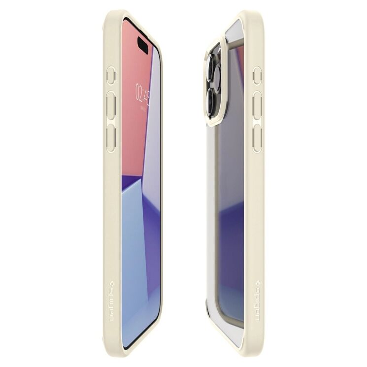 Защитный чехол Spigen (SGP) Crystal Hybrid для Apple iPhone 15 Pro Max - Sand Beige: фото 7 из 15
