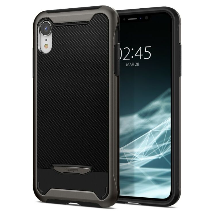 Захисний чохол Spigen SGP Hybrid NX для iPhone XR - Gunmetal: фото 1 з 8