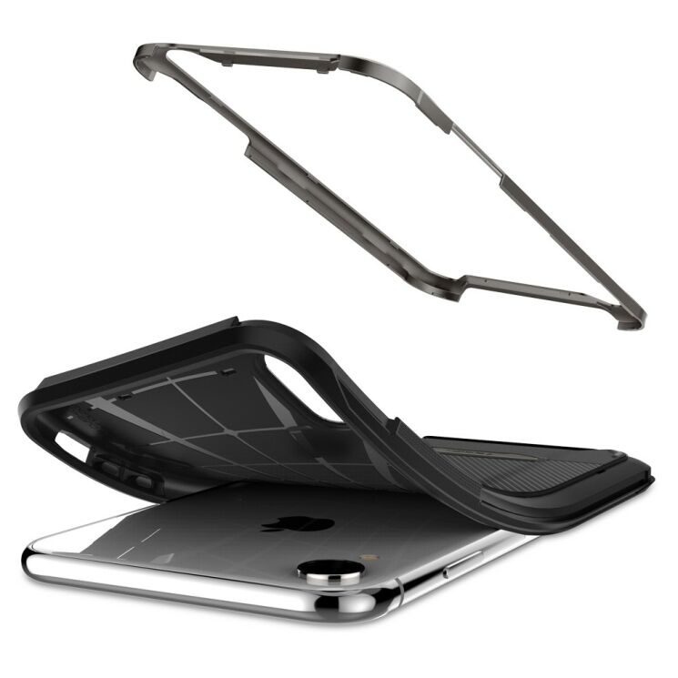 Захисний чохол Spigen SGP Hybrid NX для iPhone XR - Gunmetal: фото 5 з 8