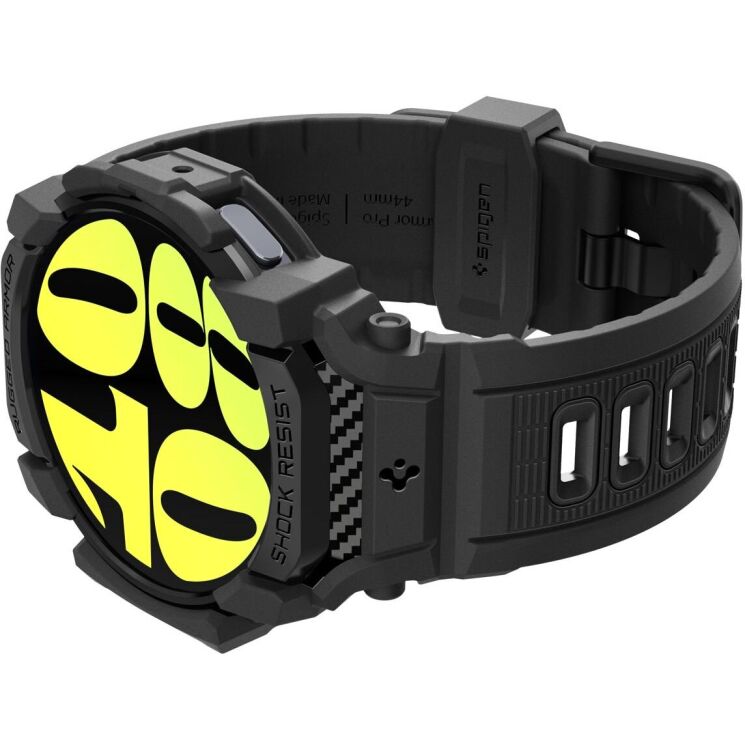 Защитный чехол Spigen (SGP) Rugged Armor Pro (FW) для Samsung Galaxy Watch 7 (44mm) - Matte Black: фото 9 из 18