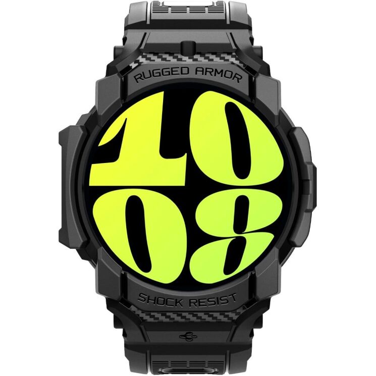 Защитный чехол Spigen (SGP) Rugged Armor Pro (FW) для Samsung Galaxy Watch 7 (44mm) - Matte Black: фото 5 из 18