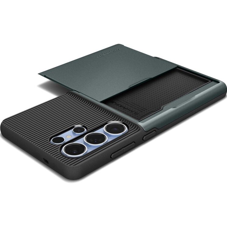 Захисний чохол Spigen Slim Armor CS для Samsung Galaxy S25 Ultra (S938) ACS08968 - Abyss Green: фото 5 з 17