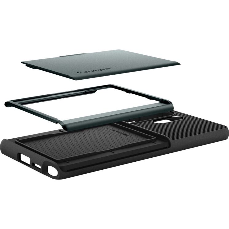 Захисний чохол Spigen Slim Armor CS для Samsung Galaxy S25 Ultra (S938) ACS08968 - Abyss Green: фото 6 з 17