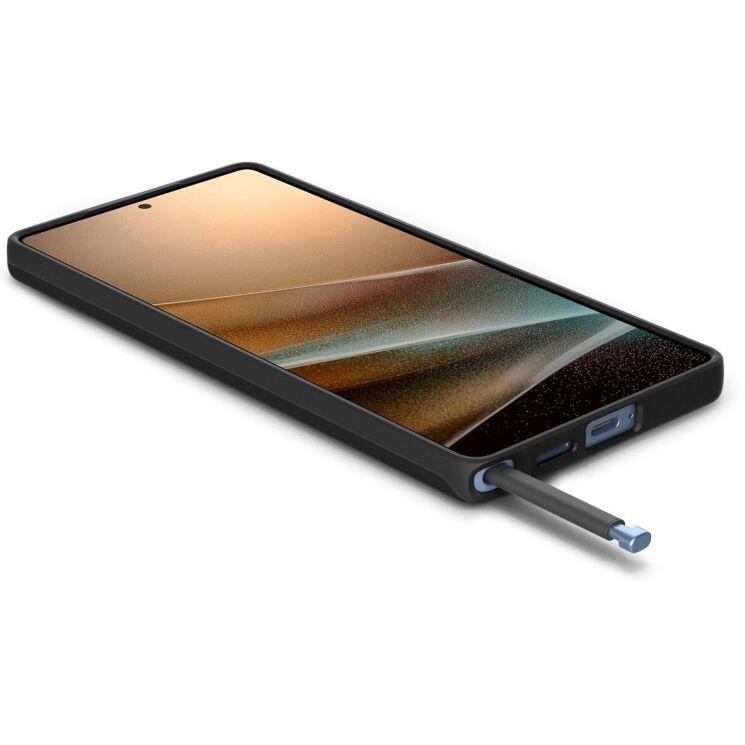 Защитный чехол Spigen (SGP) Thin Fit (MagFit) для Samsung Galaxy S25 Ultra (S938) ACS08946 - Black: фото 8 из 17