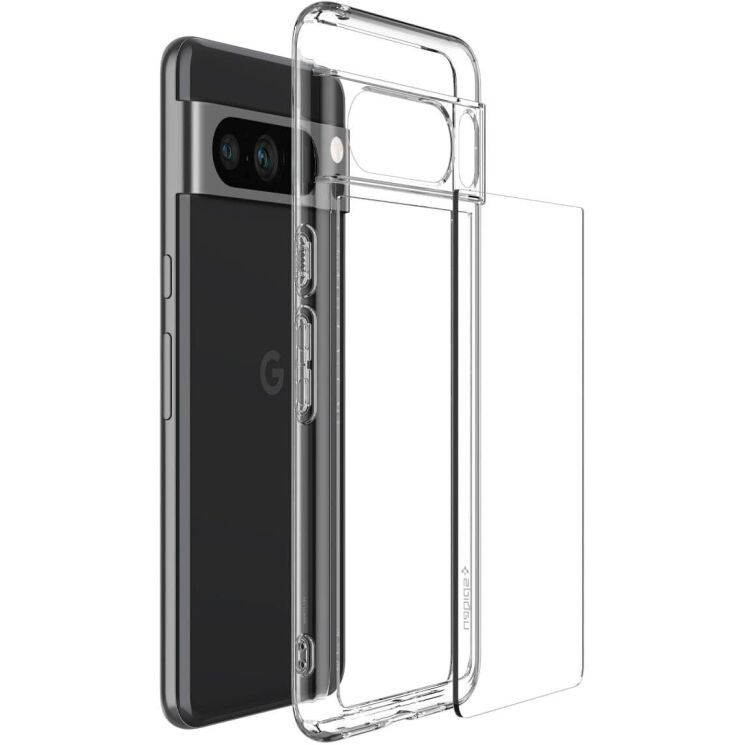 Защитный чехол Spigen (SGP) Ultra Hybrid для Google Pixel 8 Pro - Crystal Clear: фото 5 из 15