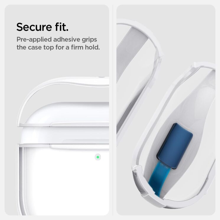 Защитный чехол Spigen (SGP) Ultra Hybrid (FH) для Apple AirPods 4 - White: фото 14 из 15